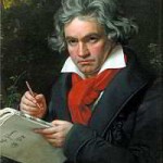 A classic picture of Ludwig van Beethoven